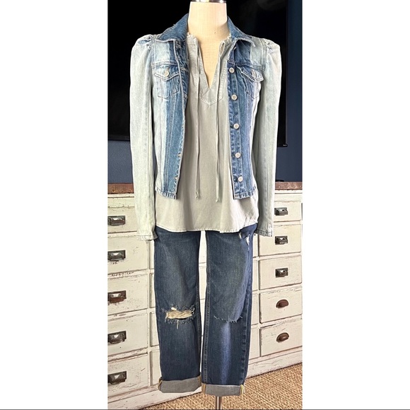 Anthropologie Cloth & Stone Flutter Sleeve Tank Top M - Picture 4 of 13